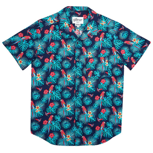 Parrot Print Short Sleeve Shirt GFW Clothing – GFW Clothing